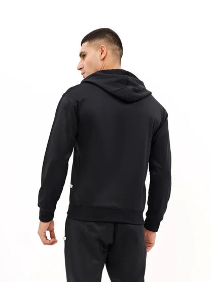 Sleek Black Full-Zip