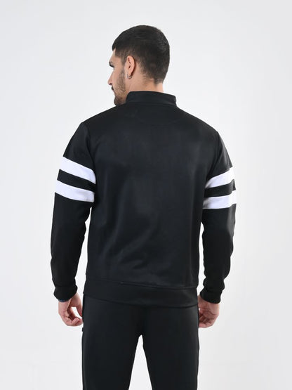 Contrast Band Zipper