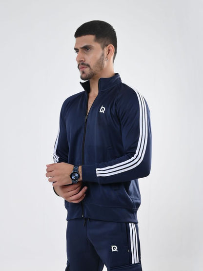 Navy Streak Zipper