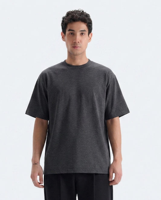 Crew Neck Tee - Charcoal Grey
