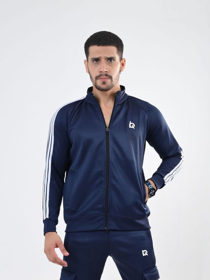 Navy Streak Zipper