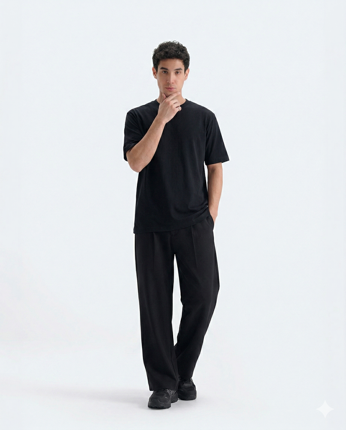 Crew Neck Tee - Black