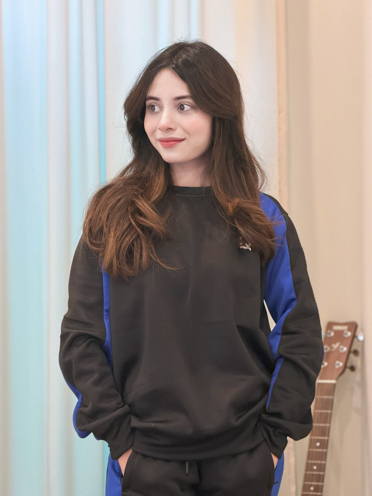 W-Blackout Blue Sweatshirt